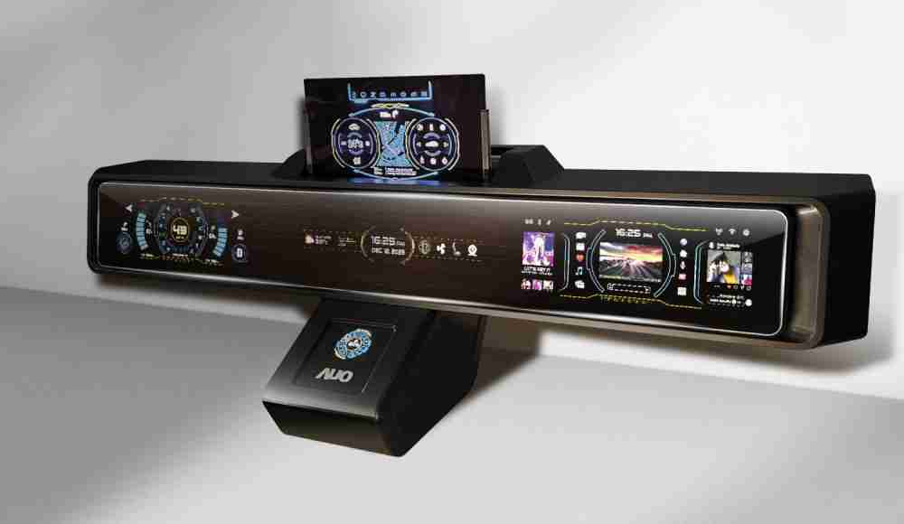 YAXIN111Micro LED沉浸式车舱显示方案结合 可卷式、、可伸缩的Micro LED应用并可呈现不同的质感纹路，，展现人性化设计