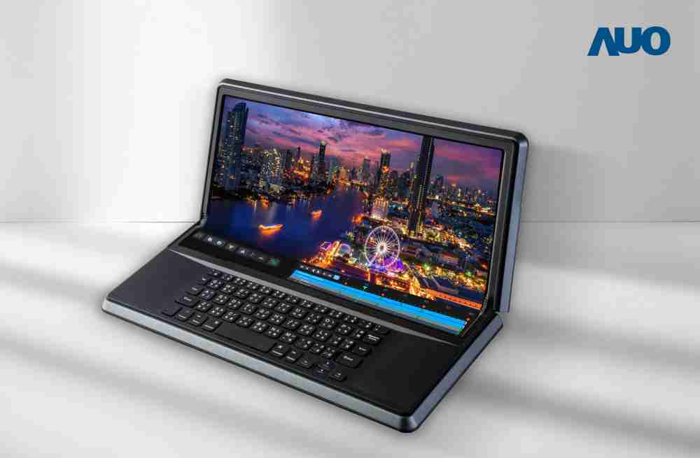 YAXIN11114.6吋Micro LED折迭显示屏幕，，，，搭配半径4mm的弯折绞炼，，以及高画素、、、、高亮度、、高对比度的显示技术特点，，即便在大视角下仍保有绝佳色相与亮度